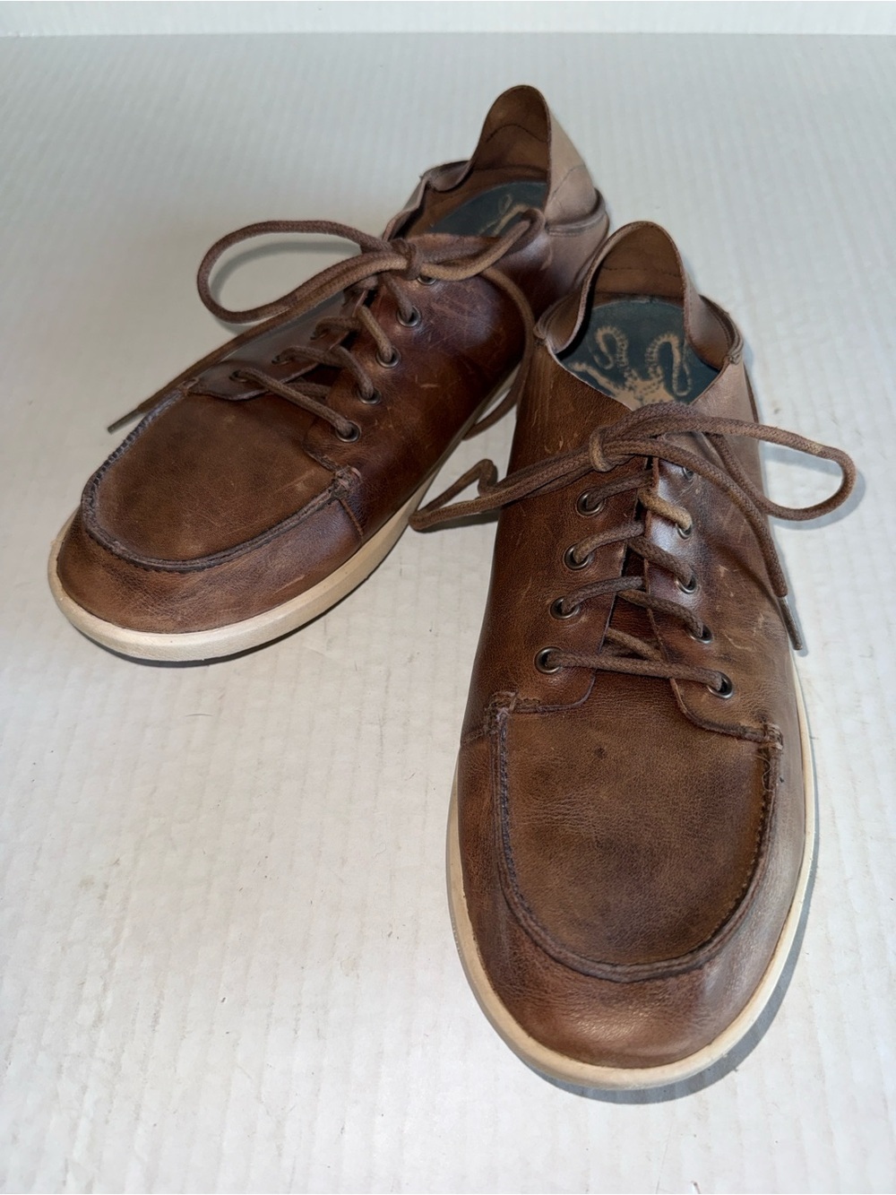 Olukai Nalukai Lace Up Slip On Loafers
